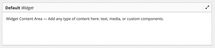 Widget Component